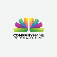 fan logo colorful design template icon vector