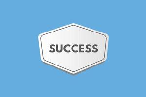 success text Button. success Sign Icon Label Sticker Web Buttons vector