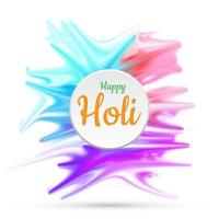 illustration of abstract colorful Happy Holi background. vector file