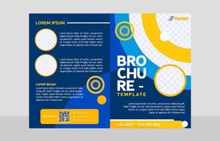Colorful Modern Brochure Bifold Template for Business vector