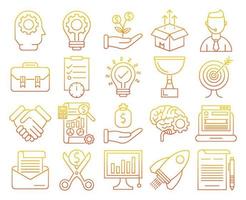 Development and startup icons, suitable for a wide range of digital creative projects. vector