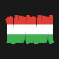 Hungary Flag Brush vector