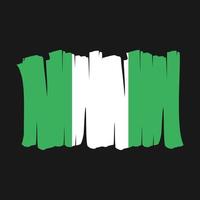 Nigeria Flag Brush vector