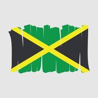 cepillo de bandera de jamaica vector