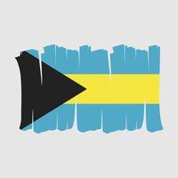 Bahamas Flag Brush vector