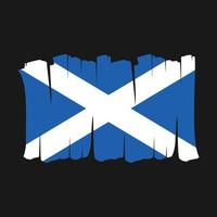 cepillo de la bandera de escocia vector