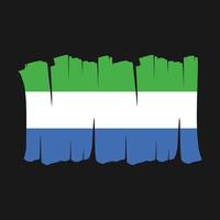 Sierra Leone Flag Brush vector