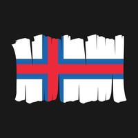 Faroe Islands Flag Brush vector