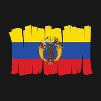 Colombia Flag Brush vector