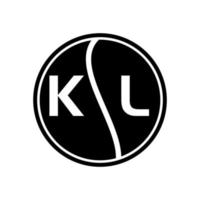 diseño de logotipo de letra kl.kl diseño de logotipo de letra kl inicial creativa. concepto de logotipo de letra de iniciales creativas kl. diseño de letra kl. vector