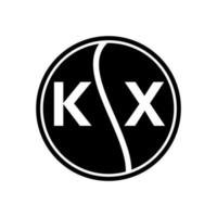 diseño del logotipo de la letra kx.kx diseño inicial creativo del logotipo de la letra kx. concepto de logotipo de letra de iniciales creativas kx. diseño de letras kx. vector