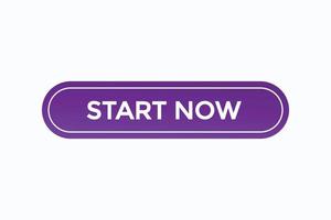 start now button vectors.sign label speech bubble start  now vector