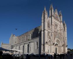 View of beautiful Orvieto cathedral of Assumption of the Virgin Mary photo