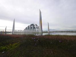 Beautiful view of al Jabbar mosque in Bandung, Indonesia photo