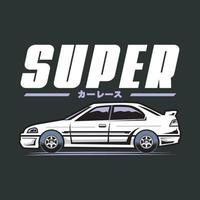 diseño de logotipo de vector de coche superdeportivo
