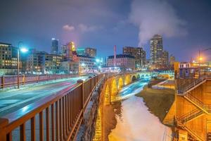 Minneapolis downtown city skyline  cityscape of Minnesota in USA photo