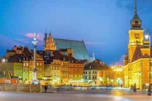 Old town in Warsaw, cityscape of Poland photo