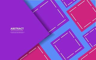 Abstract geomtric square purple color background vector