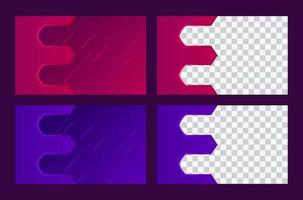Abstract Modern Background with a choice of red and blue colors vector