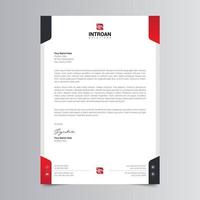 Clean and Corporate Letterhead Template vector