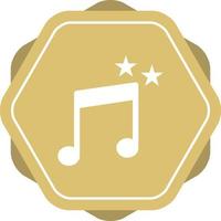 Unique Music Vector Glyph Icon