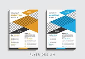 Modern and creative professional corporate business flyer template design in a4 vector