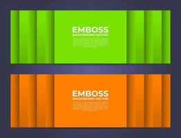 Minimalist abstract banner vector, modern embossed background with empty space vector