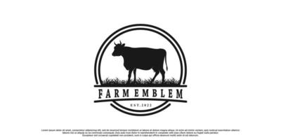 Farm emblem logo design with unique concept Premium Vector part 2