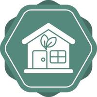 Eco House Vector Icon