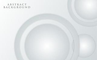 Abstract geometric background circle with grey paper vector