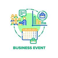 Business Event Vector Concept Color Illustration