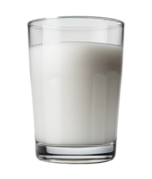 vaso transparente de leche fresca. png