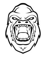 great ape illustration vector