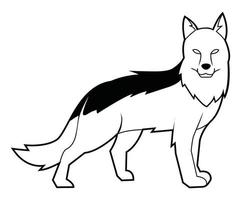 Vector illustration of wolf