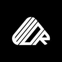 diseño creativo del logotipo de la carta de wor con gráfico vectorial, logotipo simple y moderno de wor. vector