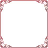 Chinese frame decorative border png