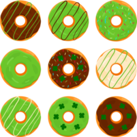 big set doughnuts png