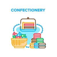 Confectionery Vector Concept Color Illustration