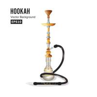 ilustración de vector de símbolo de cachimba. elemento de diseño gráfico de plantilla para el menú del salón hookah, bar, decoración de estilo vintage.