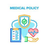 Medical Policy Vector Concept Color Illustration