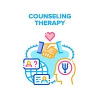 Counseling Therapy Vector Concept Illustration