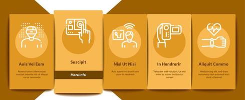 Gadget And Device Onboarding Elements Icons Set Vector