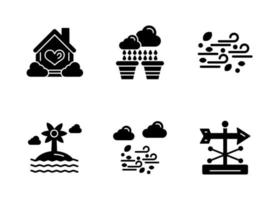 conjunto de iconos de vector de jardín al aire libre