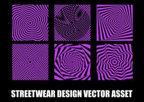 activo de vector de streetwear para diseño de camiseta