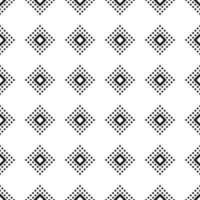 Seamless geometric black and white pattern vector