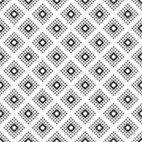 Seamless geometric black and white pattern vector