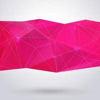 Abstract shape made of triangles vector