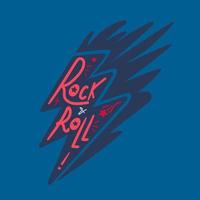 Rock and Roll Lettering vector