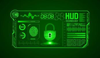 Modern HUD Technology Screen Background vector