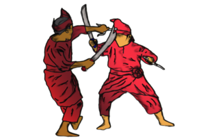 silat - öva bekämpande använda sig av machete png